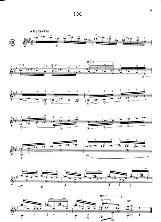 Partitura da música Prelúdio IX