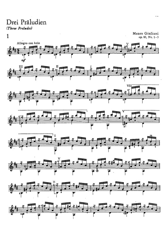 Partitura da música Preludio Op 83 Nr 1