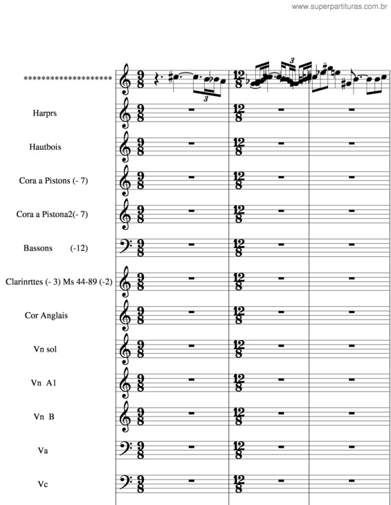 Partitura da música Prelúdio v.4