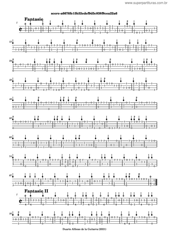 Partitura da música Premier Livre – Guillaume Morlaye