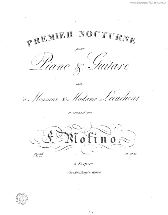 Partitura da música Premier Nocturne
