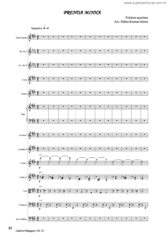 Partitura da música Prenda minha v.3