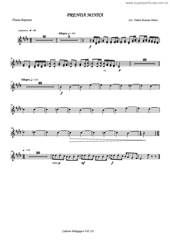 Partitura da música Prenda minha v.4