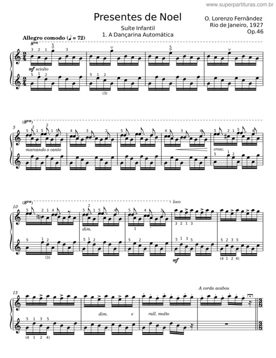 Partitura da música Presentes De Noel