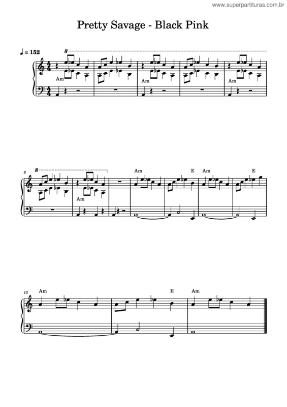 Partitura da música Pretty Savage – Blackpink Pretty_Savage_–_Black_Pink
