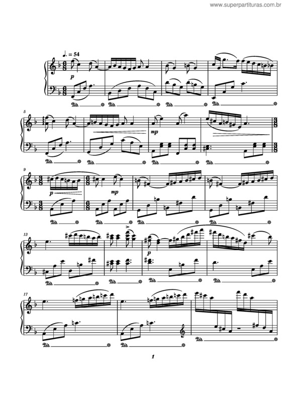 Partitura da música Primavera – Cecile Chaminade