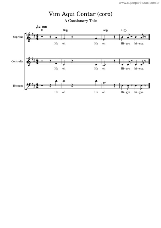 Partitura da música Primavera – Igreja Internacional Da Reconciliação
