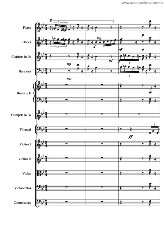 Partitura da música Primavera, A Little Spring Song