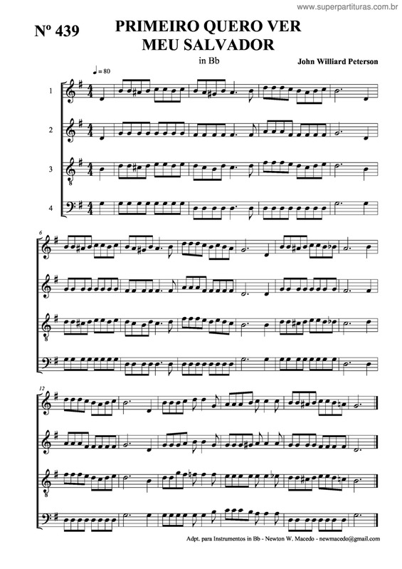 Partitura da música Primeiro Quero Ver Meu Salvador v.2