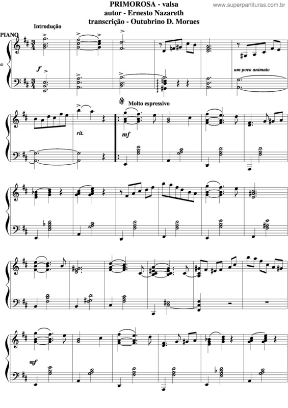 Partitura da música Primorosa v.5
