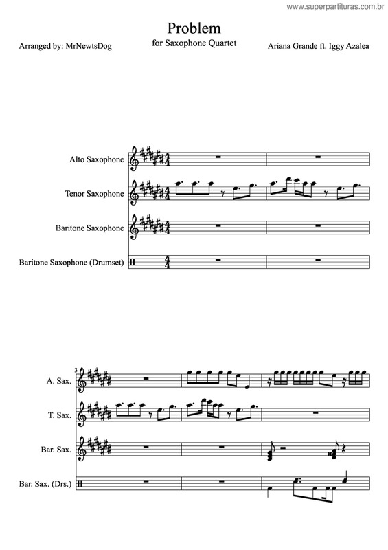 Partitura da música Problem