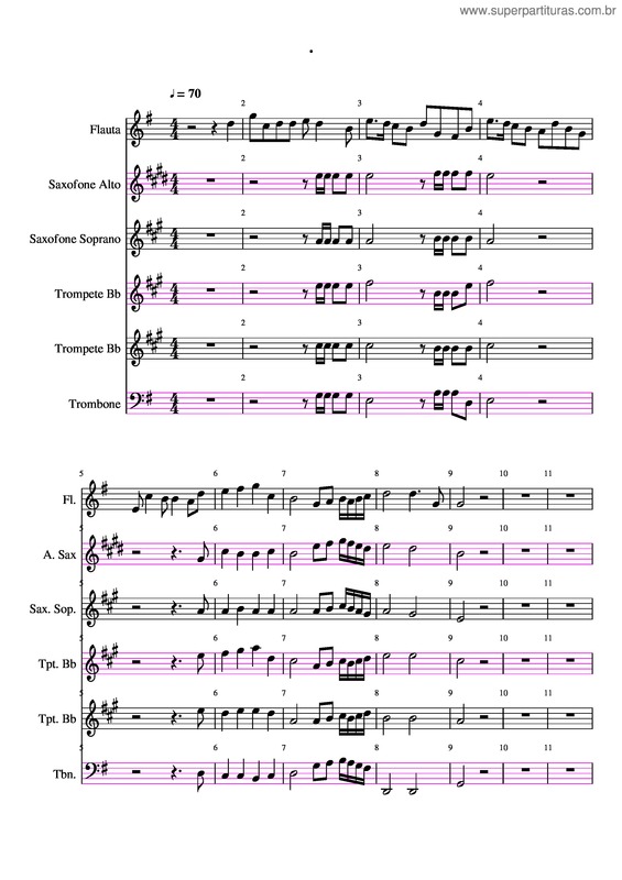 Partitura da música Proclame A Glória Do Senhor – Icm