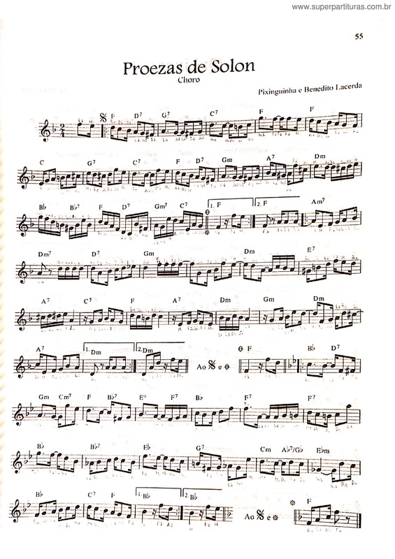 Partitura da música Proezas De Solon v.11