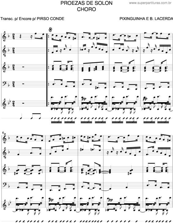Partitura da música Proezas De Solon v.2