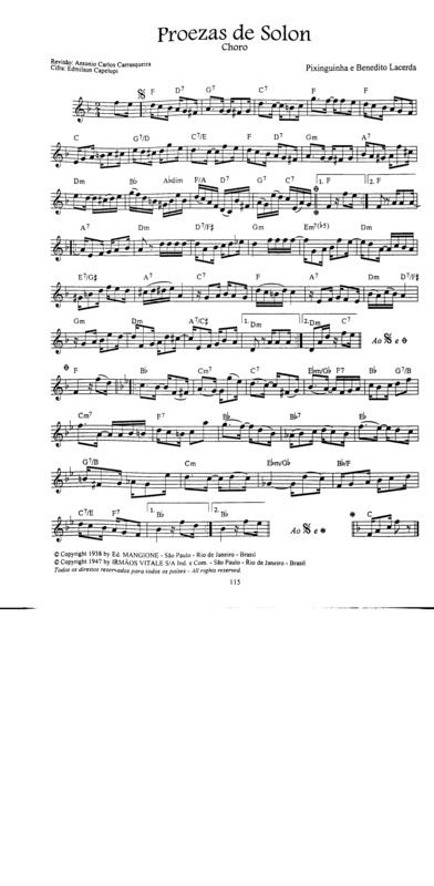 Partitura da música Proezas De Solon v.9
