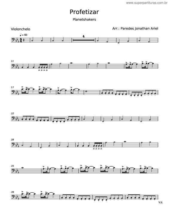Partitura da música Profetizar – Planetshakers