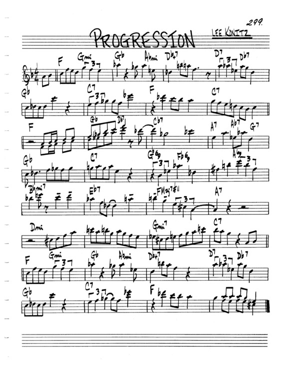 Partitura da música Progression v.3