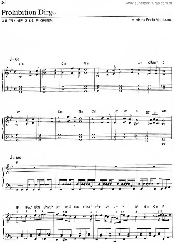 Partitura da música Prohibition Dirge