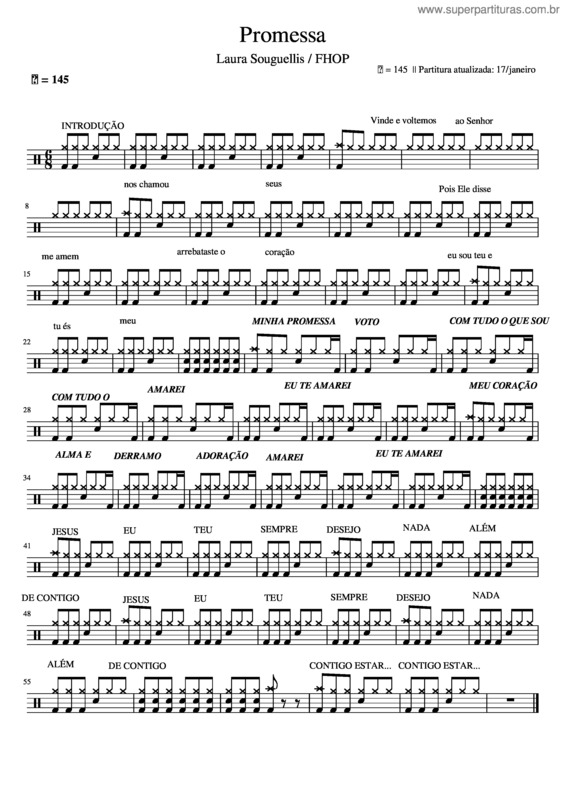 Partitura da música Promessa v.14