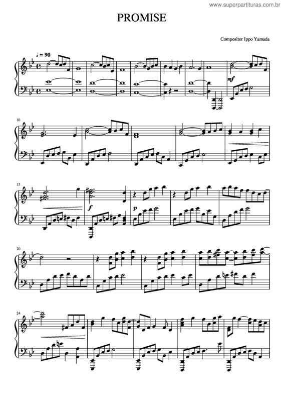Partitura da música Promise Megaman Zero 4