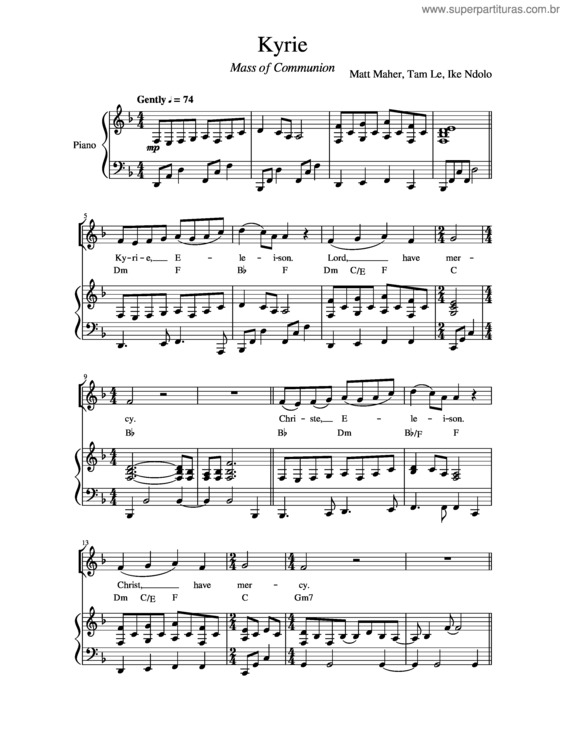 Partitura da música Proper Of The Mass Volume Ii Entrance, Offertory And Communion Antiphons For  Weekdays Of The Tempor