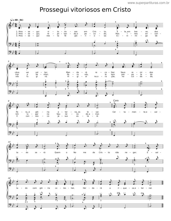 Partitura da música Prossegui Vitoriosos Em Cristo v.2