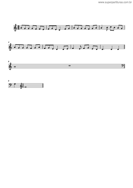 Partitura da música Prova Teoria 5