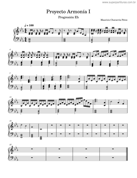 Partitura da música Proyecto Armonía