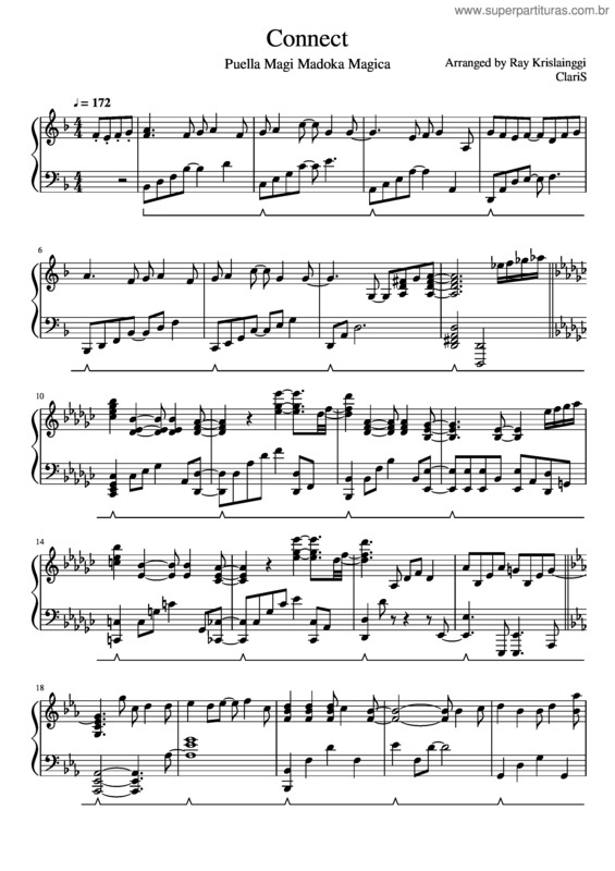 Partitura da música Puella Magi Madoka Magica – Connect