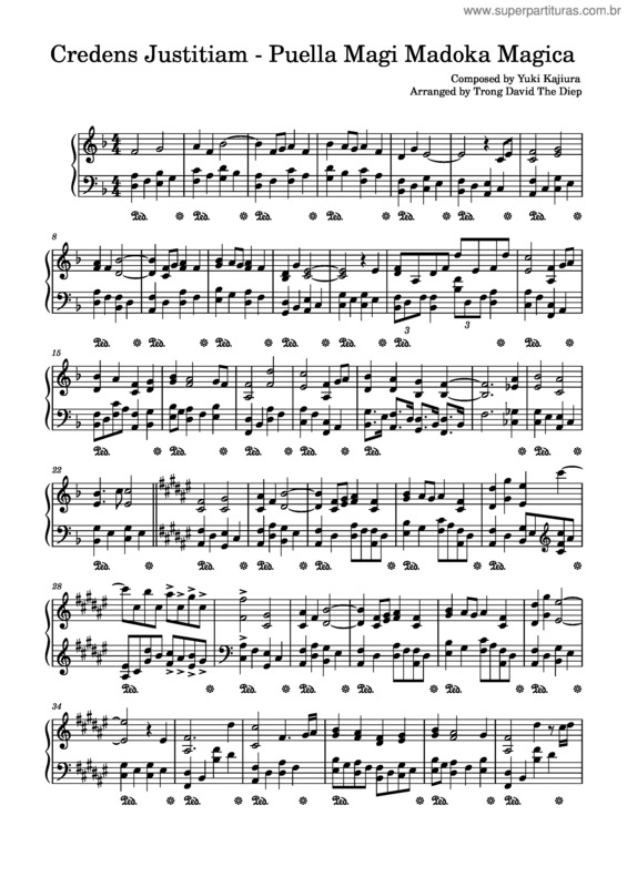 Partitura da música Puella Magi Madoka Magica Ost – Lullaby Arrangement