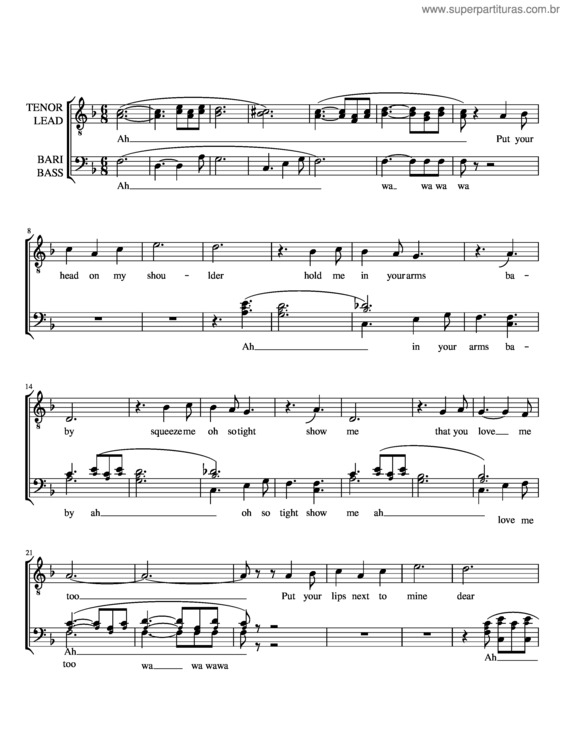 Partitura da música Put Your Head On My Shoulder – Paul Anka v.4