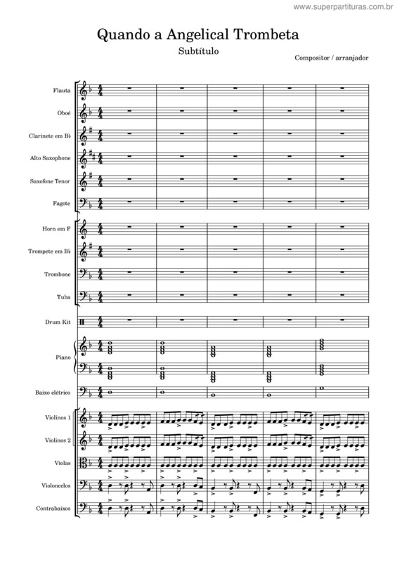 Partitura da música Quando A Angelical Trombeta v.4