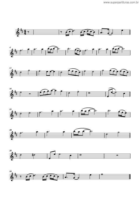 Partitura da música Quando Buscamos – Violino I
