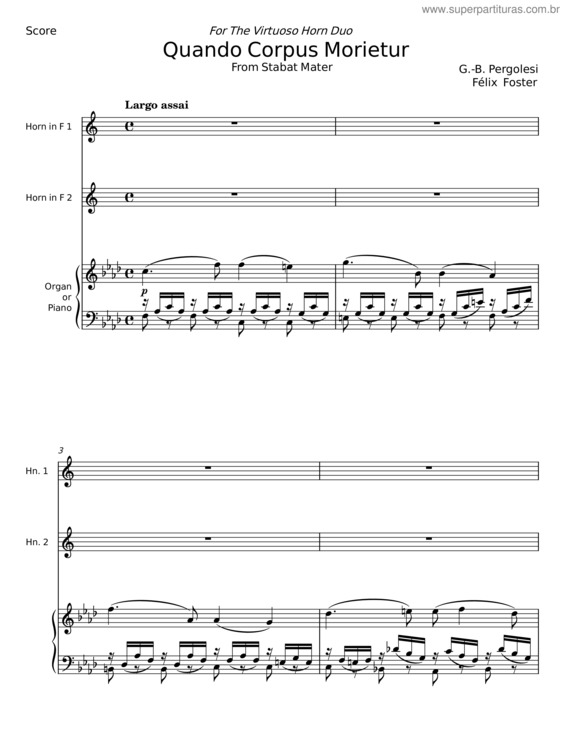 Partitura da música Quando Corpus Morietur v.2