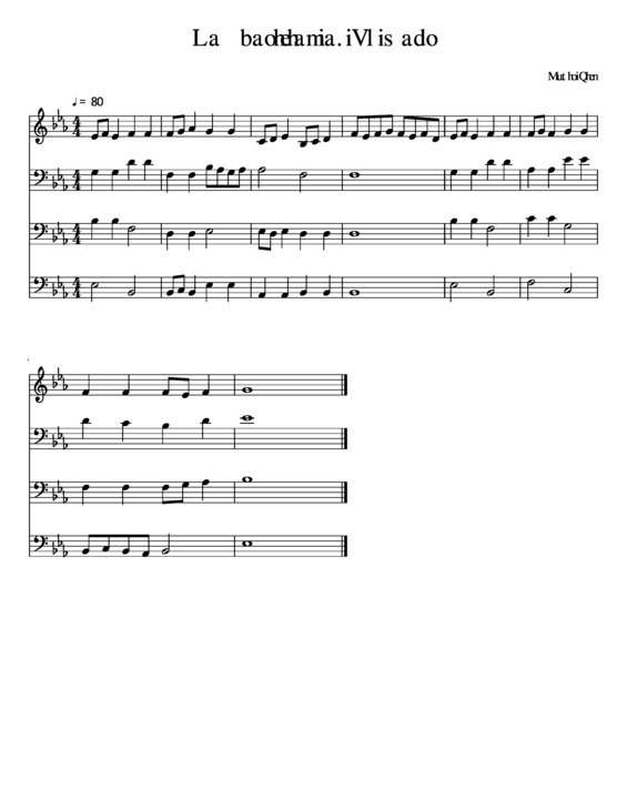 Partitura da música Quando Men Vo Oefenen