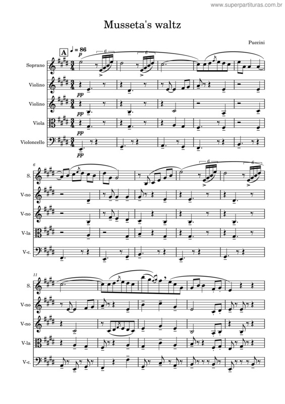 Partitura da música Quando Men Vo v.3