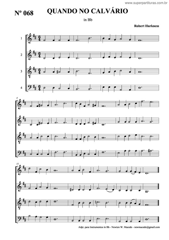 Partitura da música Quando No Calvário v.2