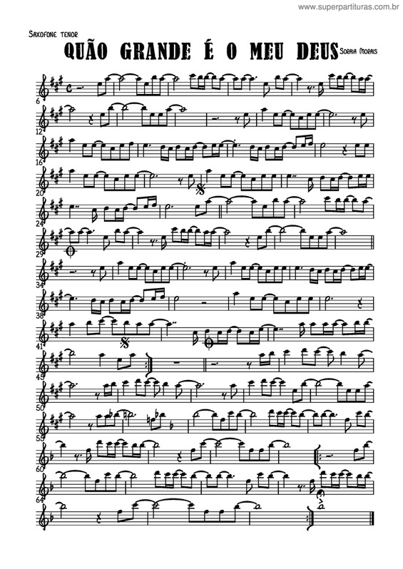 Partitura da música Quão Grande É O Meu Deus v.24