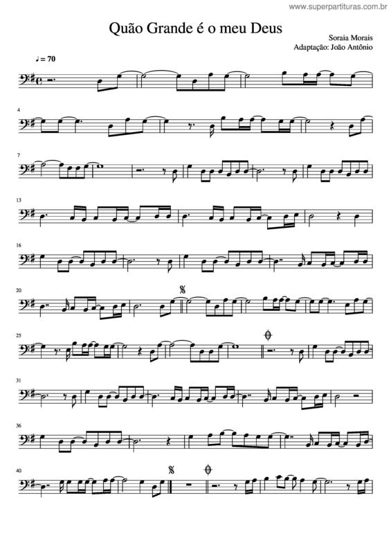 Partitura da música Quão Grande É O Meu Deus v.26