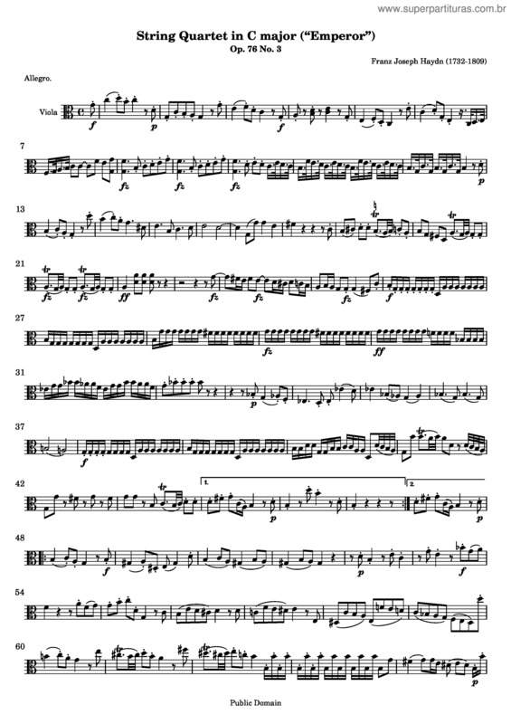 Partitura da música Quartet No. 62 v.4