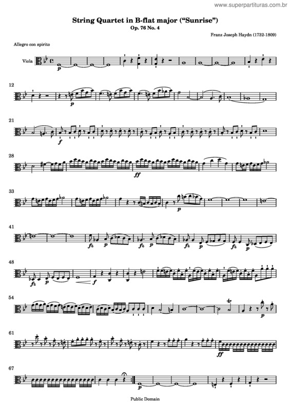 Partitura da música Quartet No. 63 v.4