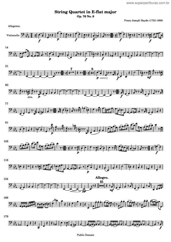 Partitura da música Quartet No. 65 v.5
