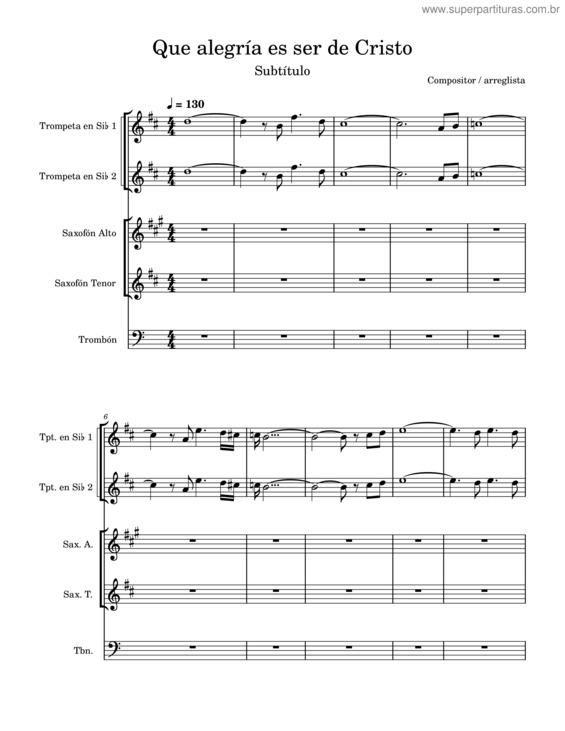 Partitura da música Que Alegría Es Ser De Cristo – Coros Unidos Impch Iquique Que Alegría Es Ser De Cristo