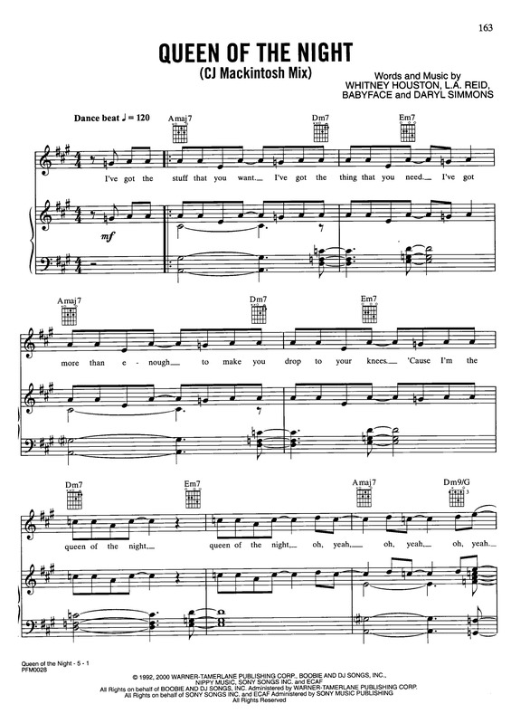 Partitura da música Queen of The Night