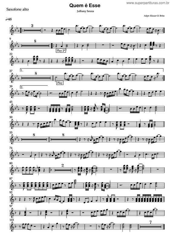 Partitura da música Quem É Esse? v.5