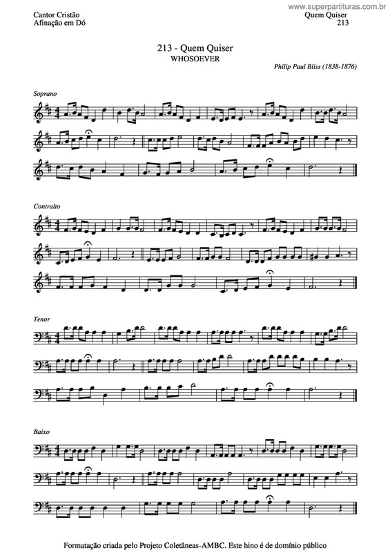 Partitura da música Quem Quiser v.2