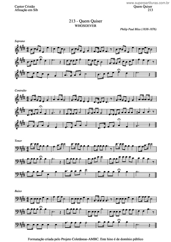 Partitura da música Quem Quiser v.3