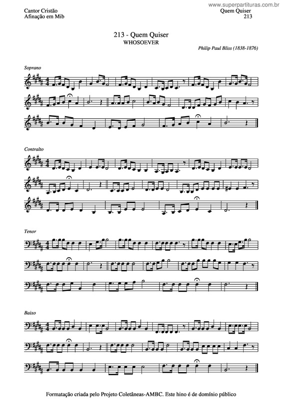 Partitura da música Quem Quiser v.4