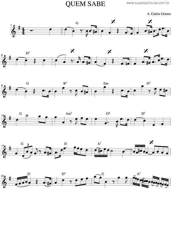 Partitura da música Quem Sabe v.2