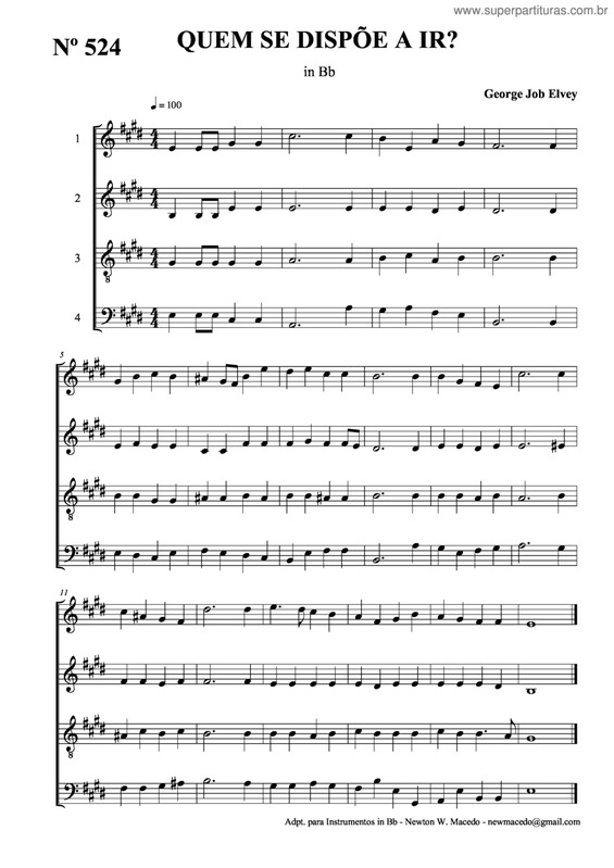 Partitura da música Quem Se Dispõe A Ir